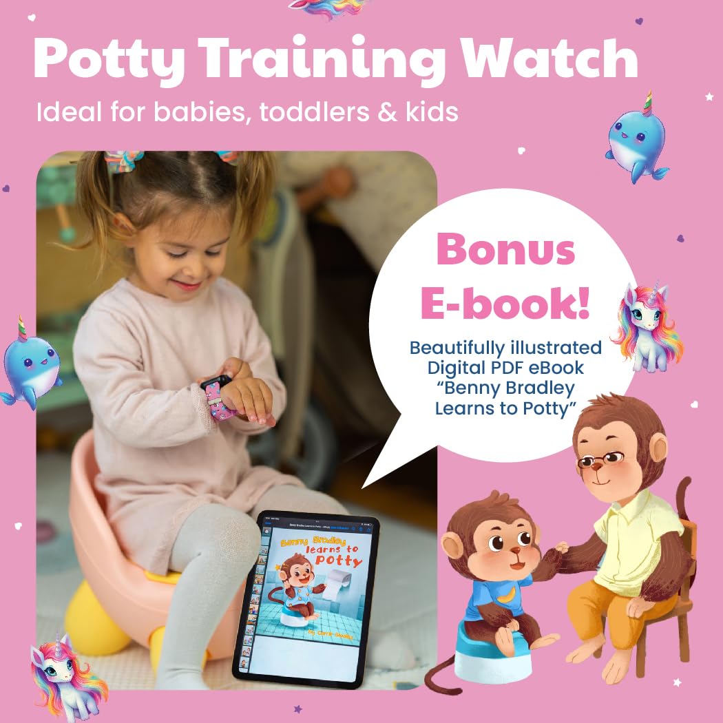 Potty Training Watch with eBook - Unicorns