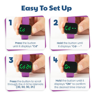 Potty Training Watch with eBook - Purple