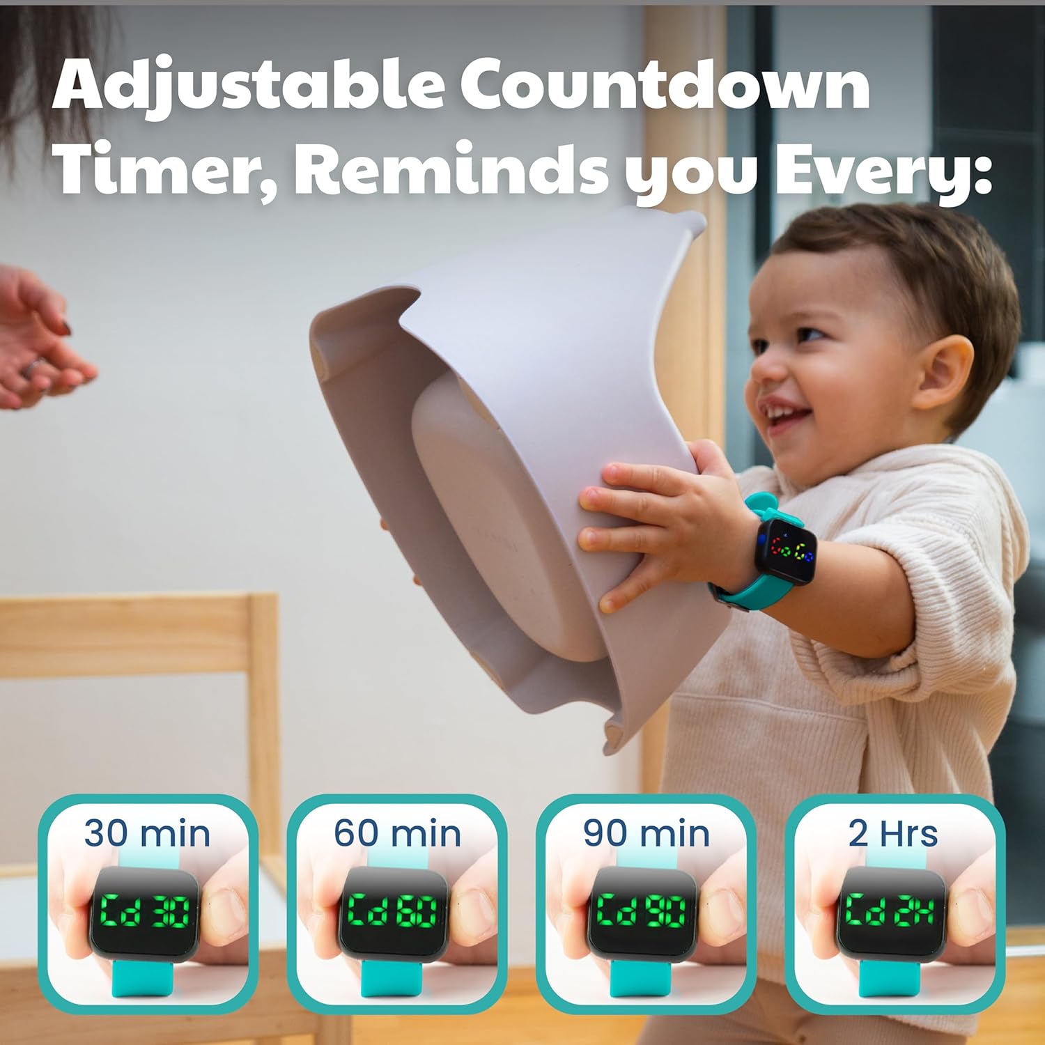 Potty Training Watch & Board Book for Kids - Turquoise