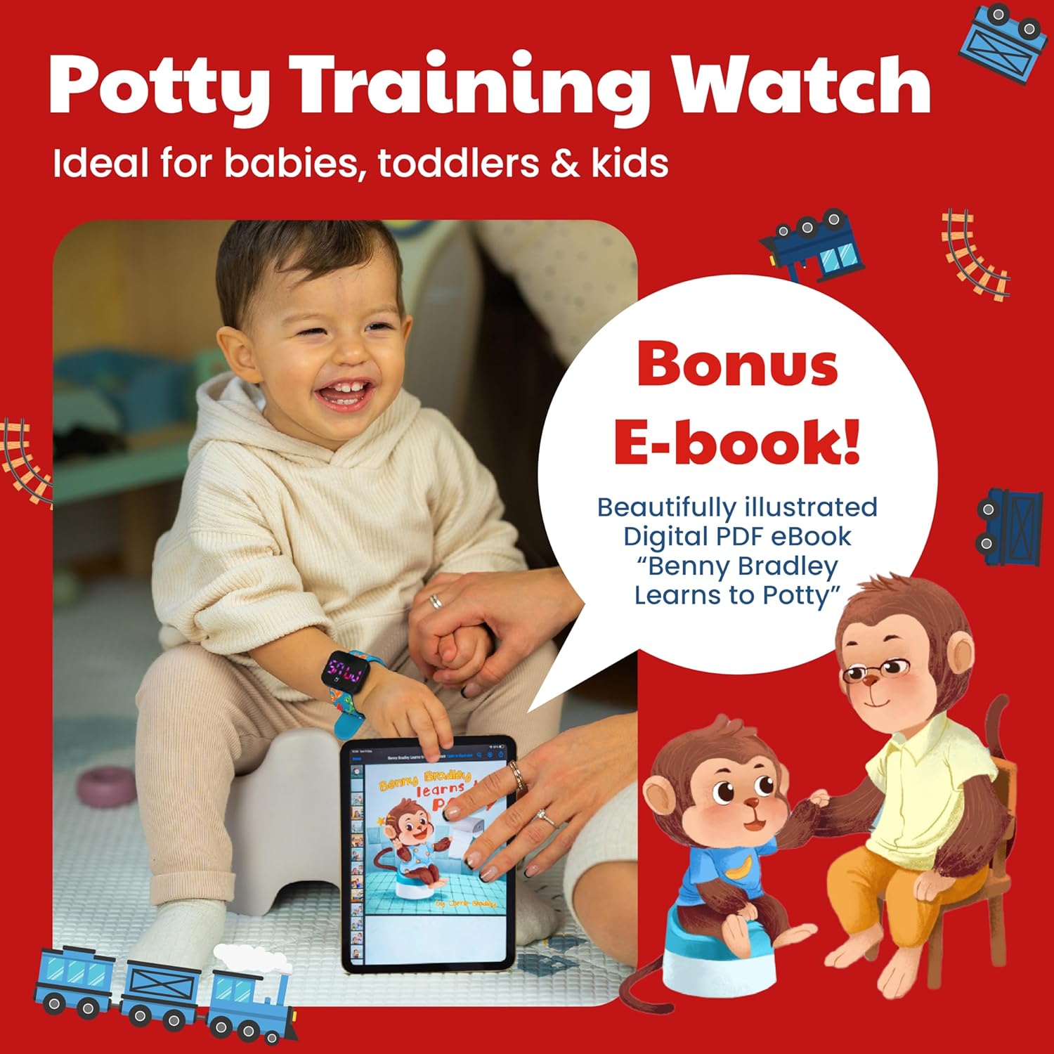 Potty Training Watch with eBook - Train